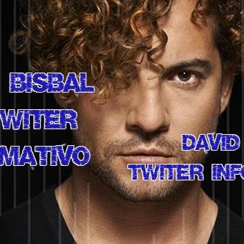 Bienvenidos al twitter informativo de @davidbisbal.
Os animamos a tod@s a que se unan también al facebook informativo.., noticias al día, fotos, videos..