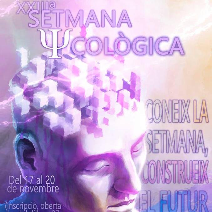 SPsicologicaURV's profile picture. XXIII Edició de la Setmana Psicològica de la URV. Aquí estaràs informat de totes les novetats, ponents, tallers... Segueix-nos!