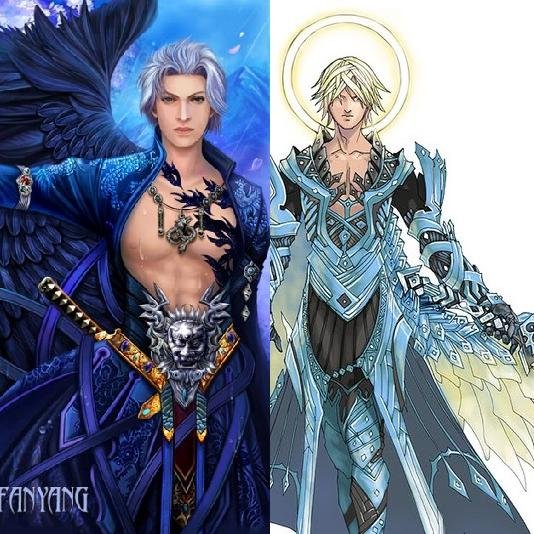 Yin: i am the black winged angel the brother to yang. #married to JJ. Yang: i am the white winged angel and the good angel of us. #taken to Kise #18/21+ #bi