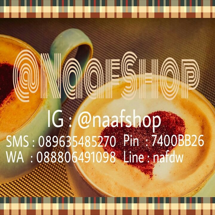 WB_Olshop's profile picture. Follow @NaafShop & @Nash_Testi :) Sell many kind stuffs IG : naafshop/Sms : 089635485270/WA : 088806491098/Pin : 7400BB26/Line : nafdw #TRUSTED #NOHITANDRUN :)