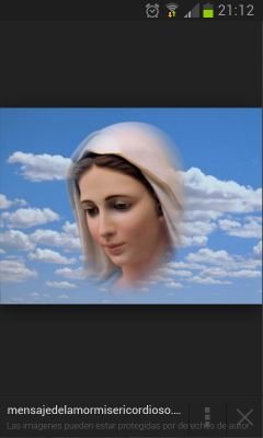 Nací en Nazaret, fuí madre de Jesús.
Desde el C.V.II madre de la iglesia y madre vuestra.
VIVO EN EL CORAZÓN DE TODO EL QUE ME QUIERA. 
Espero tú llamada