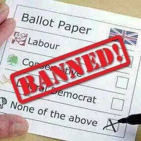 The X home of None of the Above
The unofficial real winner of all UK elections
Support the campaign to have it put it on the ballot paper.