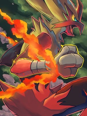 RoughFlames's profile picture. This Blaziken is wild.