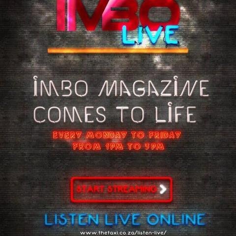 IMBO Live - Voice of the afrocentric magazine, @ImboMag. Mondays, Wednesdays & Fridays 1pm - 3pm. Tune in @ http://t.co/ZtmjI1OJlT