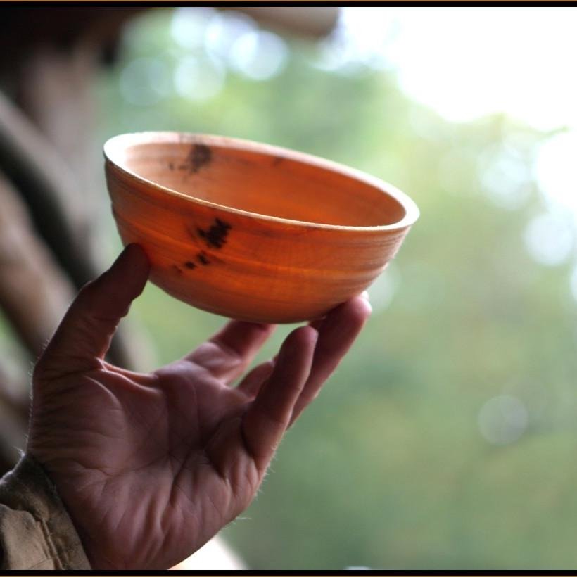 “I had three chairs in my house: one for solitude, two for friendship, three for society.” #Greenwoodworker @GuedelonCastle's #woodturner #secretsofthecastle