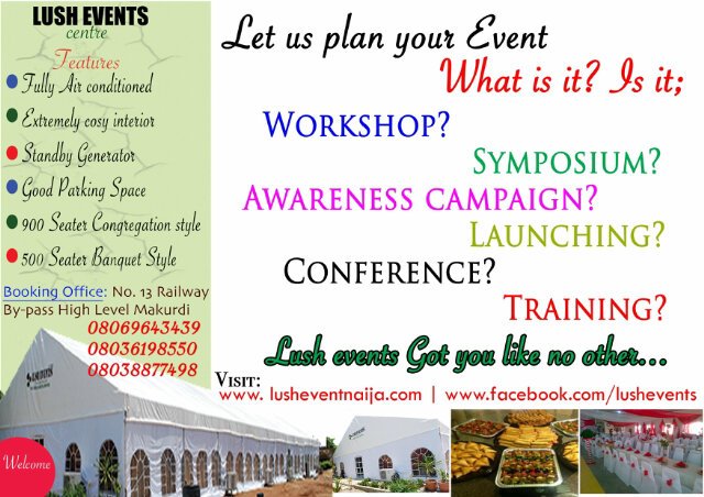 Nigeria's number one event management and consulting firm call 0806 964 3439