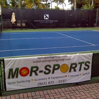 Family run business specialising in supplying and installing DECOTURF CUSHIONED ACRYLIC TENNIS COURTS - SURFACE OF THE US OPEN SINCE 1978.