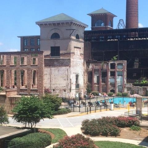 A complex of nine historic industrial buldings located near downtown Atlanta.