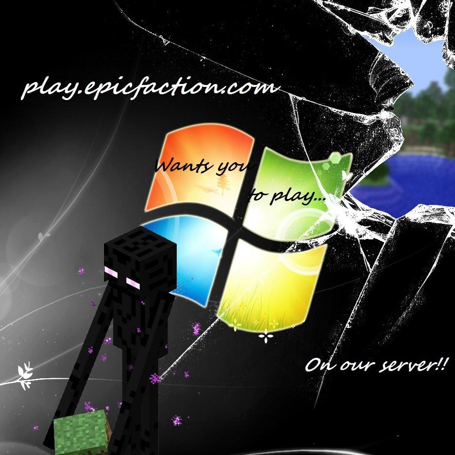 EpicFaction Minecraft online server. Website: http://t.co/NMFADRB8BY, Server IP: http://t.co/IjYGonJllk, Teamspeak: http://t.co/RLC7Y57RsS