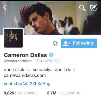 Seeing what Cam's TL is like✨ READ ALL TWEETS PLEASE IT'LL MAKE YOU SMILE✨ Follow my actual account if you want: @thecamfammm