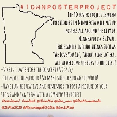 OFFICIAL account for #1DMnPosterProject !
Account for more information on 1DMnPosterProject and any other projects!
DM/tweet me if you have any questions!