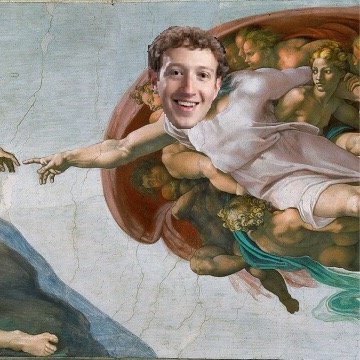 In the beginning Mark Zuckerberg created the face and the book.
@Genesis 1:1