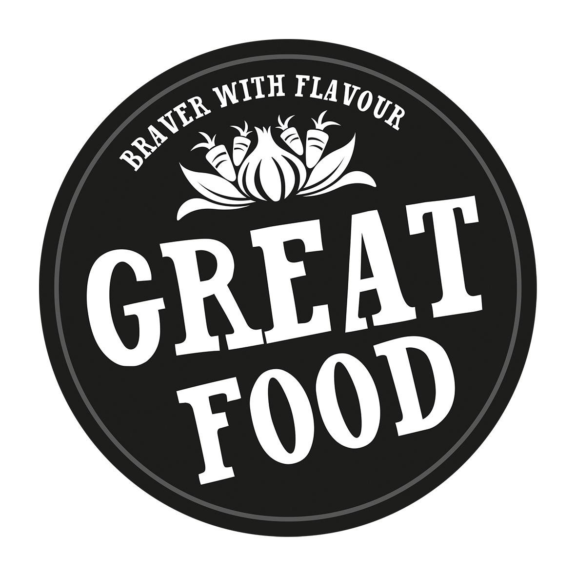 Here at Great Food we make seriously tasty vegan & gluten free food for everyone who wants to be braver with flavour