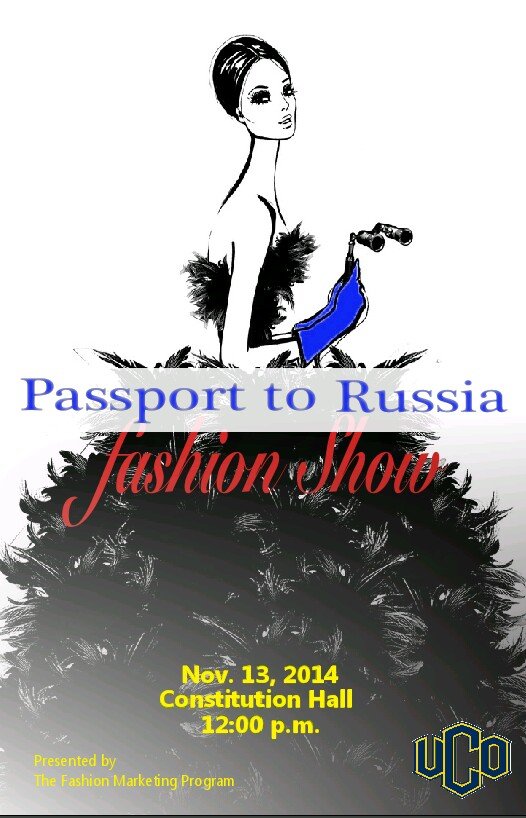 UCO's Fashion Marketing Program is putting on a show you don't want to miss! Grab your пальто (coat) and join us on November 13th at 12pm in Constitution Hall