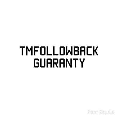 Official TmFollowBack
Follow us! and you will get more followers! Owner @d4ibd9