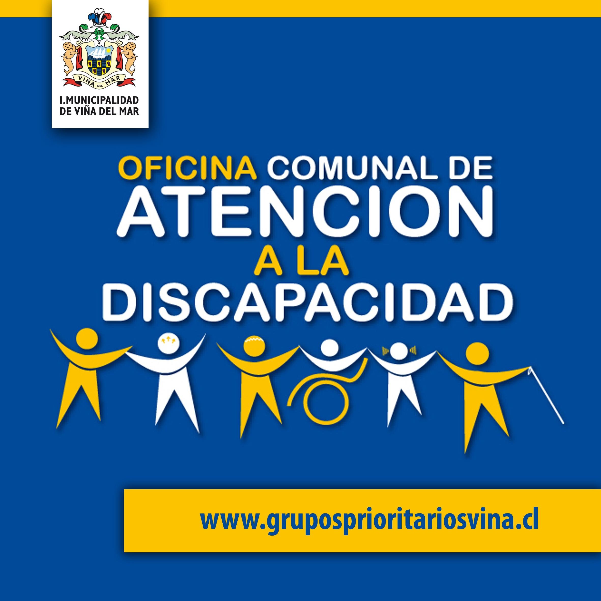 Cuenta Oficial de la Oficina de Atención a la Discapacidad de la Ilustre Municipalidad de Viña del Mar / Calle Valparaiso 729 / Tel: 32 218 5420