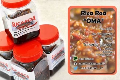 sambal goreng ikan roa asli manado. 2 variant : Original (berminyak) dan Kering (sedikit minyak) dengan 3 level : pedas, sedang, tdk pedas