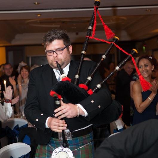 Traditional Scottish Piper available for weddings & other functions all over Scotland & the North of England