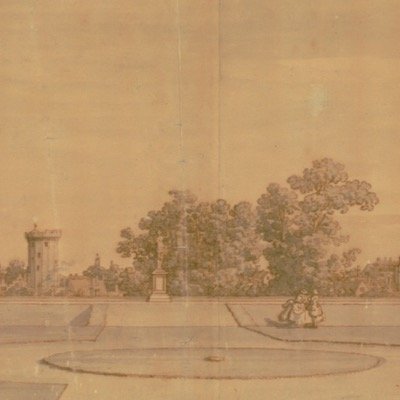 🌳Sharing news of beautiful park of unspoilt woodland in Warwick 🍀 Image: Canaletto drawing of Priory Gardens. ➡️Free leaflet at Warwick Tourist Information⬅️