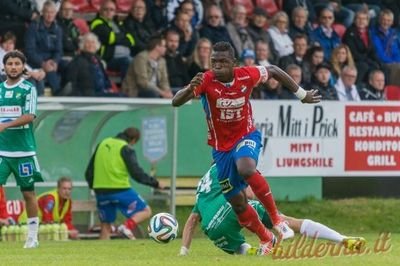 Nigerian international professional football player in Denmark.