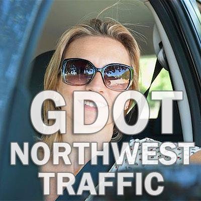 Real-time traffic updates for Georgia's Northwest Region, including Cartersville, Carrollton, Dalton, Ellijay, Rome and surrounding cities, powered by GDOT