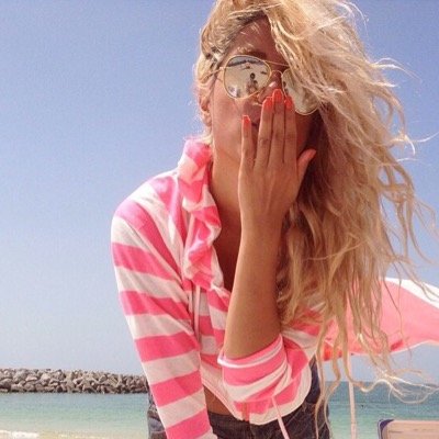 Blonde. | Obsess over me. | Bye.