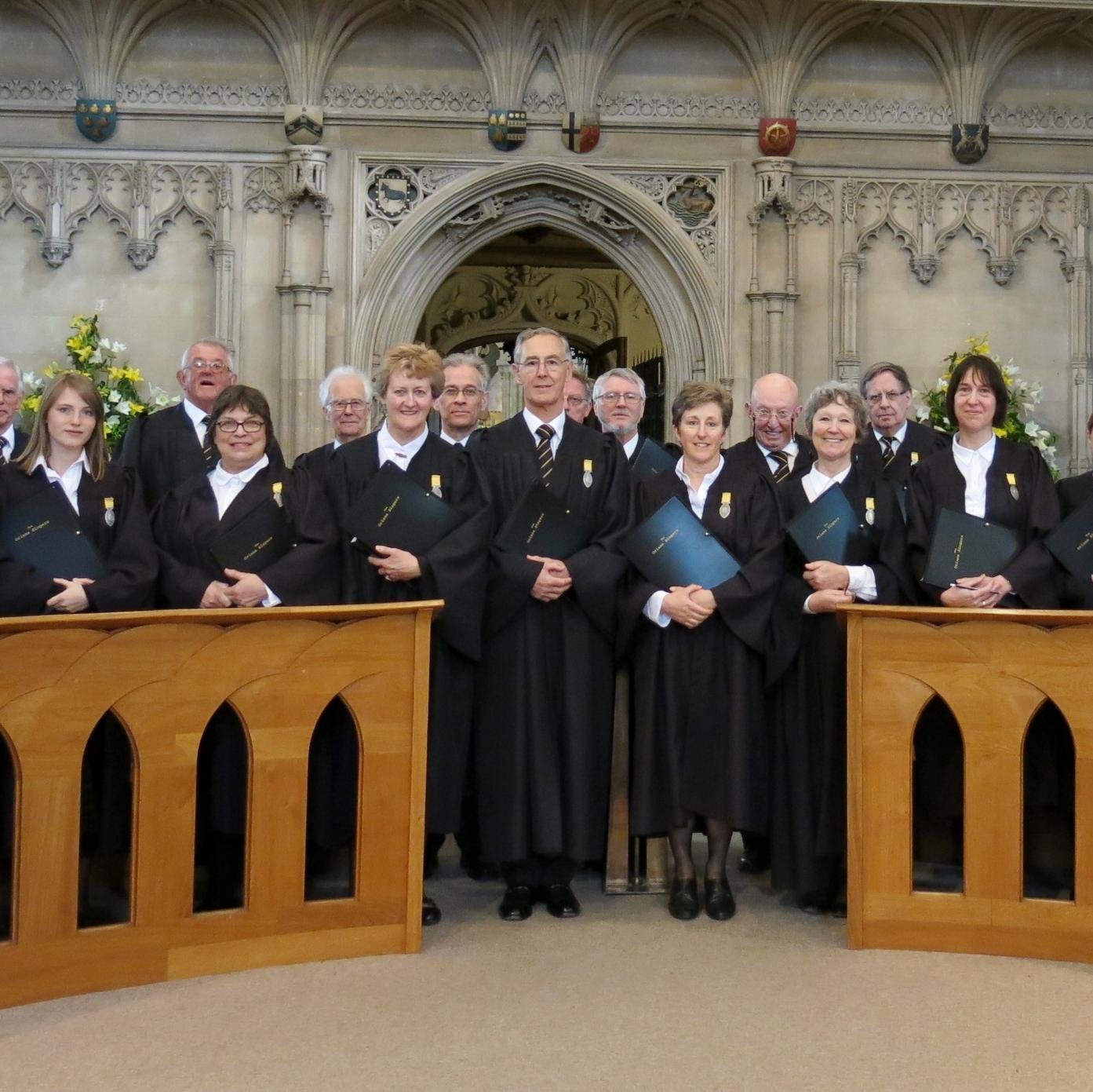 Small, unique visiting choir singing at cathedrals across the UK. Loves early sacred music but not exclusively. (Palestrina, Byrd, Tallis...Stanford & Warlock!)