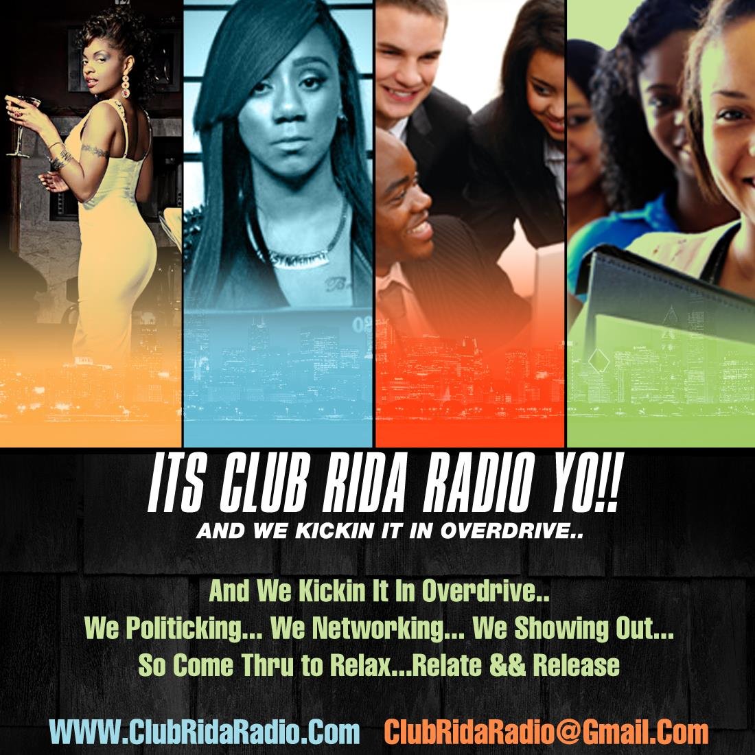 RidaRadio's profile picture. RIDA RADIO...TUNE IN EVERY 1ST & 3RD WEDNESDAY 7-9 P WE TALIKIN LOVE,SEX,LIFE..WE REAL& RAW .send music to ridaradio@gmail