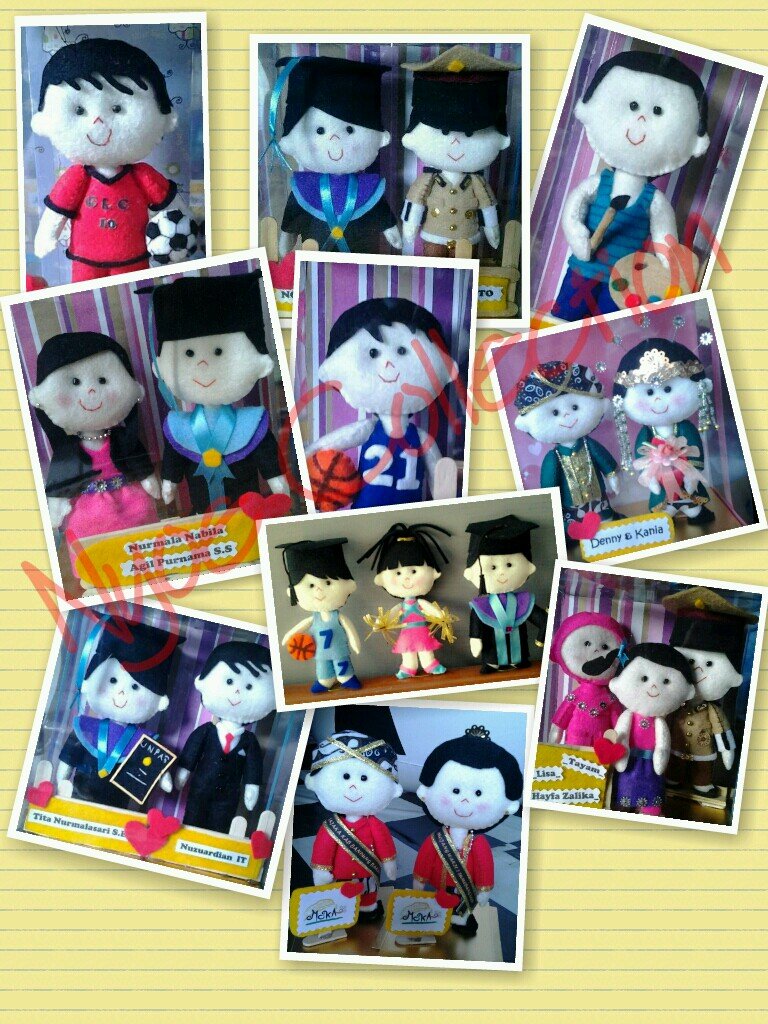 Solusi souvenir pernikahan, wisuda, dan kado ulang tahun || All karakter bisa couple atau single || tinggi 15cm || 220B87F2 - 081809825201 -IG: bonfla_bonekafla