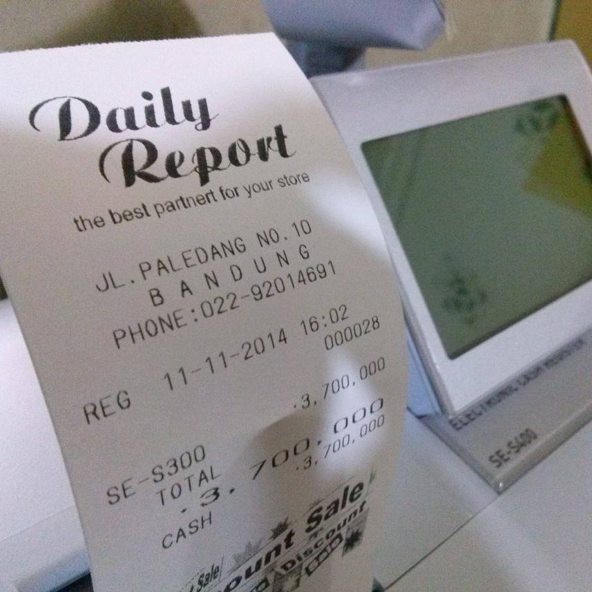 DailyReport Menyediakan Cash Register merk CASIO, POS, dan Canon Fotocopy. http://t.co/oiZJ5bWTaV Cek Favorite kita Guys. Info dan Pemesanan 081214420422