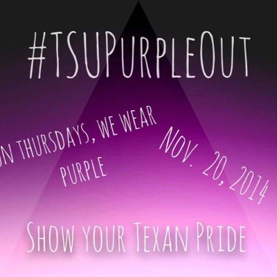 PurpleOut_254's profile picture. Campaign to advocate more purple on THURSDAYS! #TSUPurpleOut Like us on Facebook at https://t.co/3FN5K2coBA