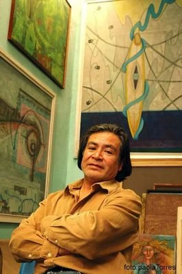 Artista plástico nacido en Nochixtlán, Oaxaca. Ex catedrático de arte en la UNAM. Creador de la técnica mixocolografía. #Arte #Plástica