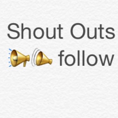 Shout_Outs00's profile picture. Ask for Shout Out. Follow @DoughBoy81099 Want a music shout out go follow @music_shouts First Goal 1k