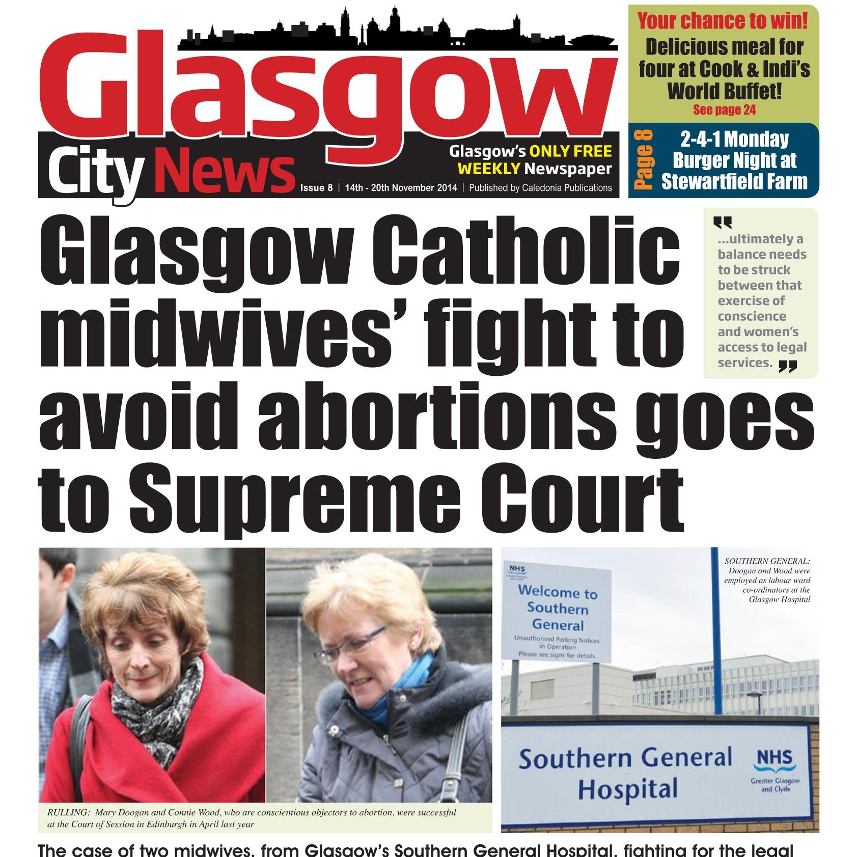 Weekly free newspaper covering all the latest news, sports and events taking place in Glasgow. Find us on Facebook: Glasgow City News