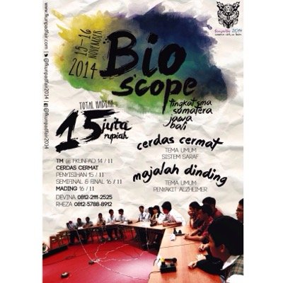 Lomba biologi kedokteran se-Jawa, Sumatera, dan Bali yang diusung Keluarga Mahasiswa FK Unpad