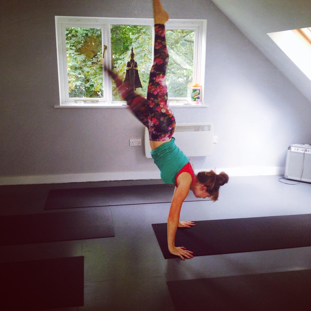 I love running & yoga to help me keep up with my girls and unwind once they are in bed.