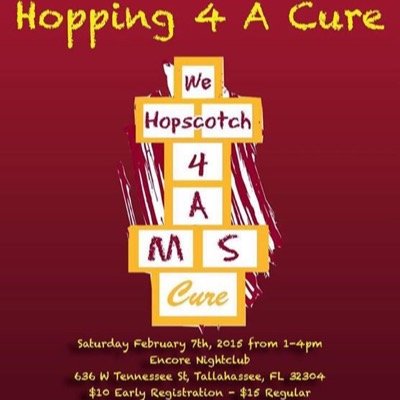 Trademarked, Incorporated, 501(c)3 Nonprofit Organization raising money and awareness for #MultipleSclerosis through hopscotch tournaments at FSU #MS