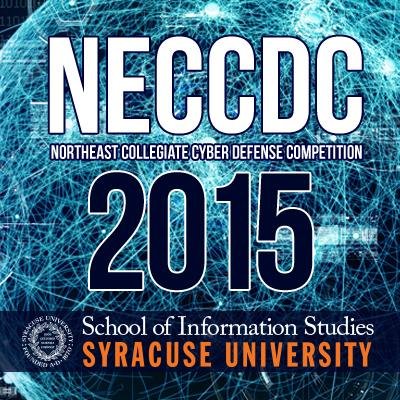 The Northeast Collegiate Cyber Defense Competition (NECCDC), hosted @iSchoolSU in March 2015.