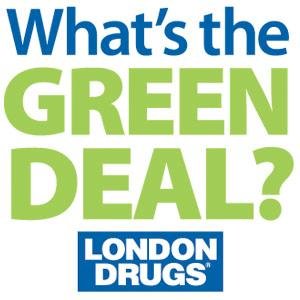 What's the Green Deal? offers information and education on London Drugs’ recycling services, waste reduction initiatives, and tips on shopping a little greener.
