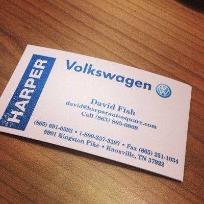 Your one stop Volkswagen Sales Consultant here in Knoxville, TN