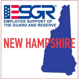New Hampshire Employer Support of the Guard & Reserve, DoD Agency; affiliated with @ESGR; following/RT ≠ endorsement