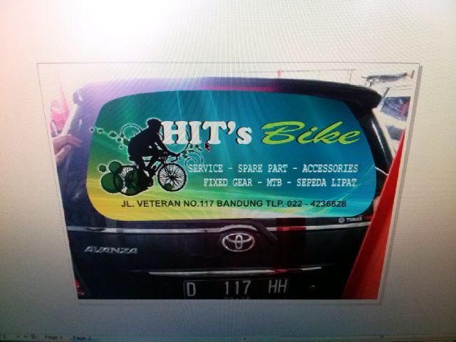 Hit's Bike Veteran 117 phone: 081312345056 pin:2a2e1e41