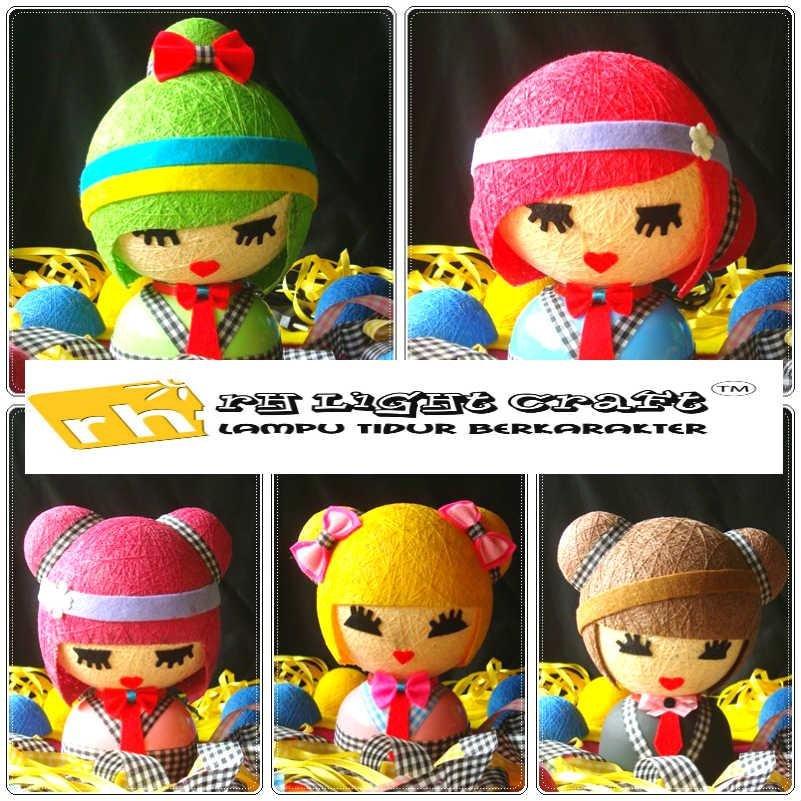 PRODUSEN / LAMP CHARACTER  / LIGHT COTTON / LAMP JAPAN DOLL / OPEN REQUEST / 085703040506 / MENERIMA PESANAN UNTUK SOUVENIR / CEK FAV