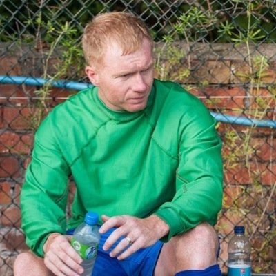 Paul Scholes retired footballer Manchester United co-owner of Salford City. official twitter page