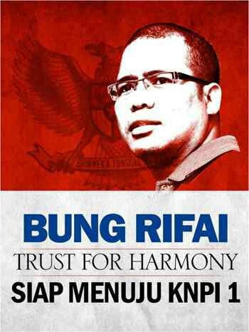 Road to KNPI 01 for Indonesia, akun ini dikelola oleh tim admin, tweet dng tanda *RD lngsung dru Bung RD