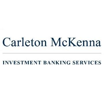 CarletonMcKenna's profile picture. Carleton McKenna & Co. is an independent, boutique investment banking firm providing these outstanding services:
•  M&A Advisory
•  Capital Raising
•  Valuation
