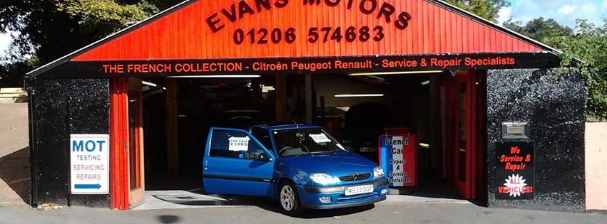 EvansMotorsltd's profile picture. Evans Motors specialises in the service and repair of French cars, Renault, Peugeot and Citroen.

We believe that a job worth doing is worth doing well,