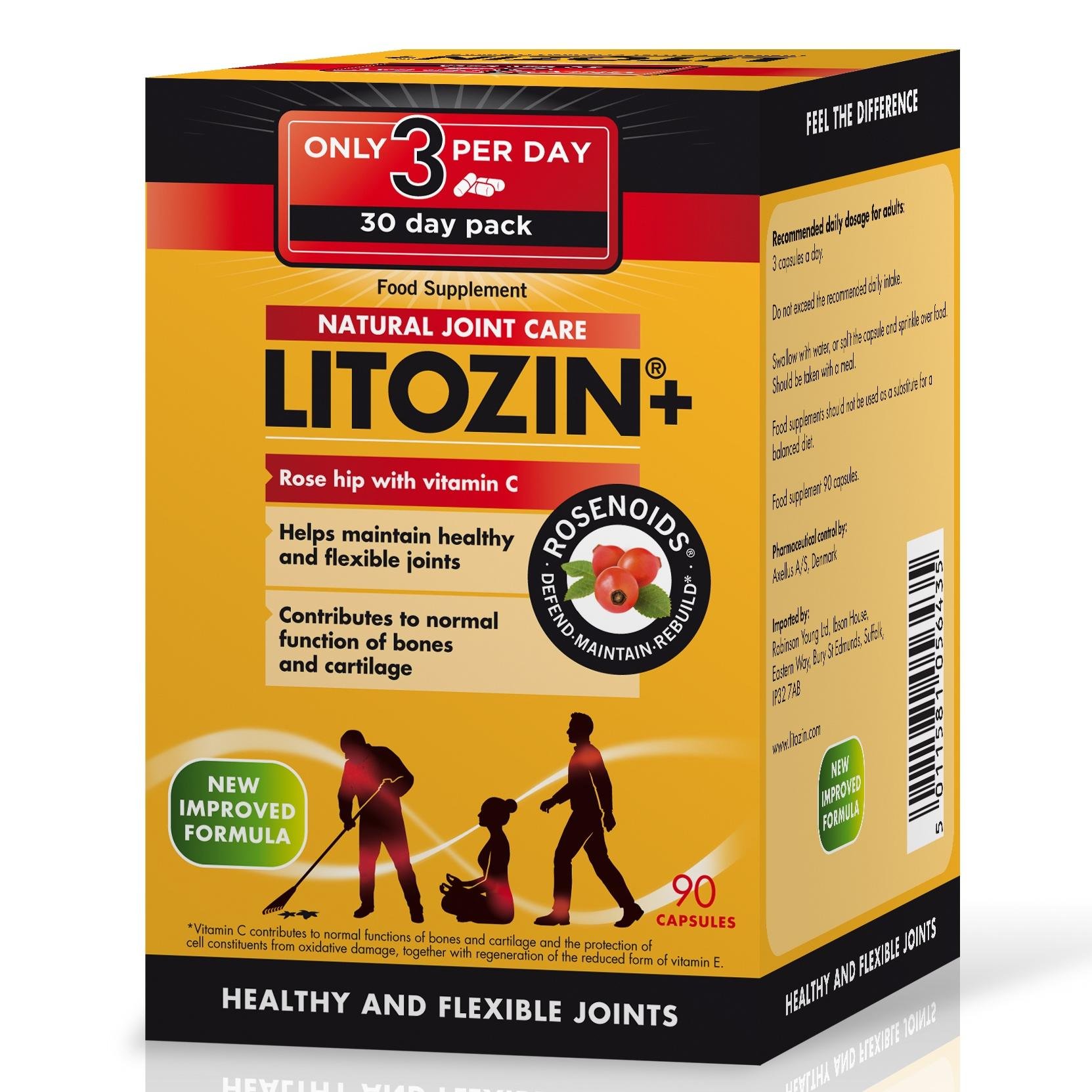Litozin's profile picture. Litozin+ is a food supplement, produced from rose hip berries, which help to maintain healthy and flexible joints.