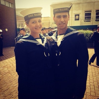 In the Royal Navy. 
Strive to succeed. 
Ambition is everything.
Positivity is the key to hapiness and success