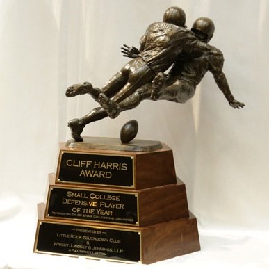 Students of OBU promoting the @CliffHarrisAwd - presented annually to the top defensive player representing NCAA Division II, III, and NAIA universities.